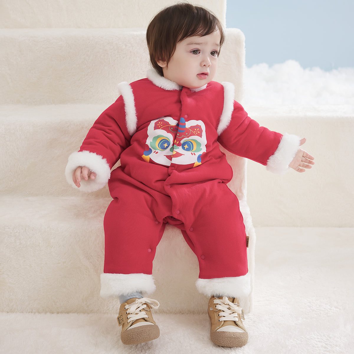 Sweatshirt Fleece Quilted Romper