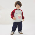 Fake Two-Piece Color-Block Pullover Sweatshirt