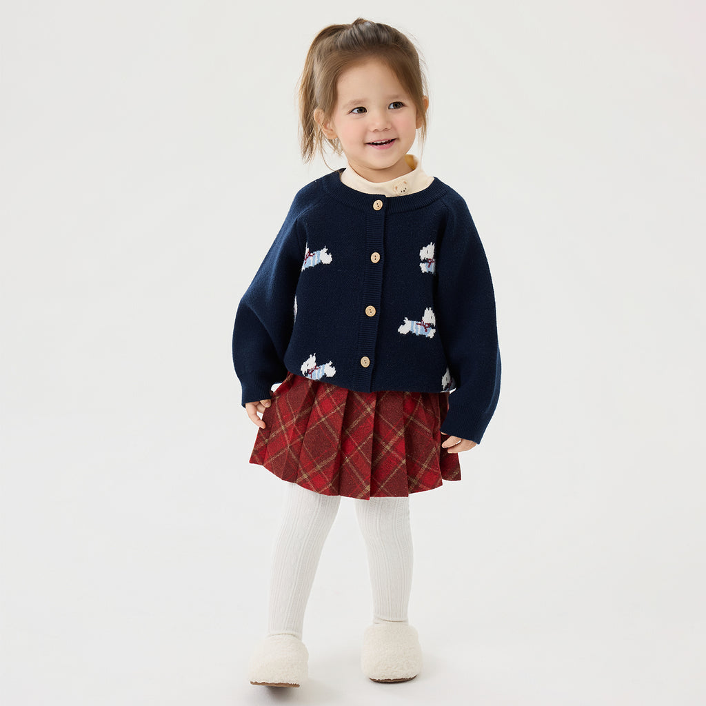Jacquard Knit Cardigan