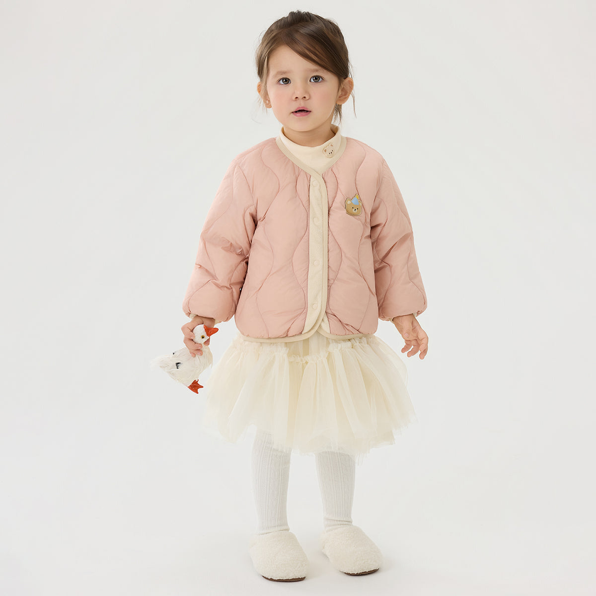 Color-Block Lightweight Down Jacket