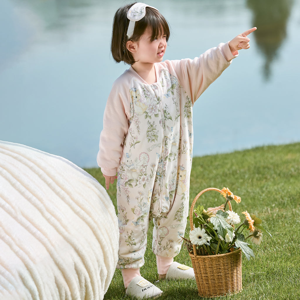 Interlock Contrast-Sleeve Split-Leg Sleep Sack