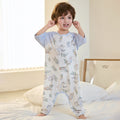 Ribbed Jersey 3/4 Sleeve Pullover Split-Leg Sleep Sack