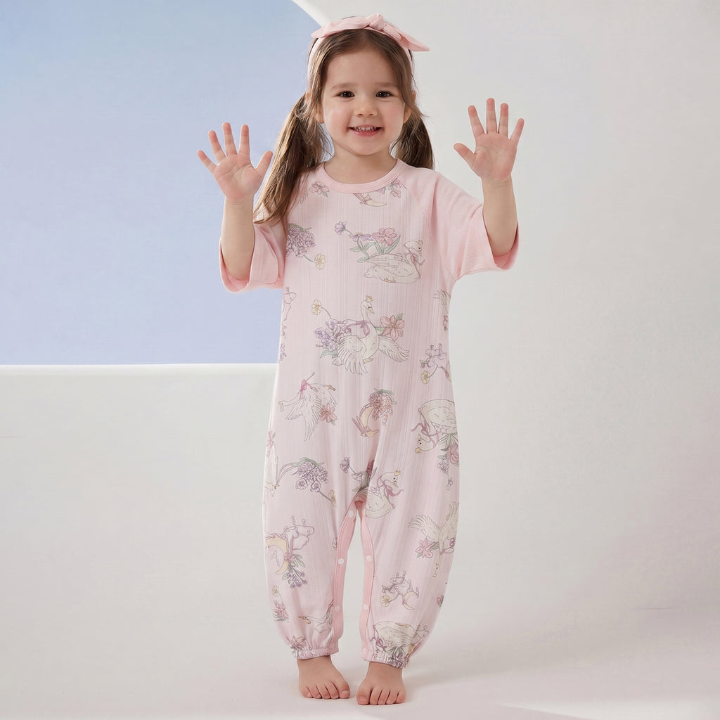 Ribbed Jersey 3/4 Sleeve Pajamas