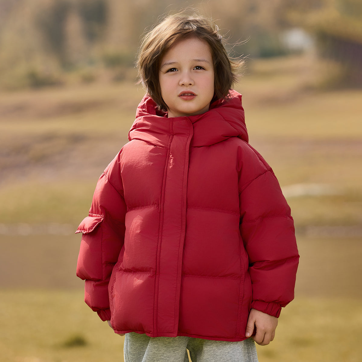 Hooded Heavy Puffer Down Jacket