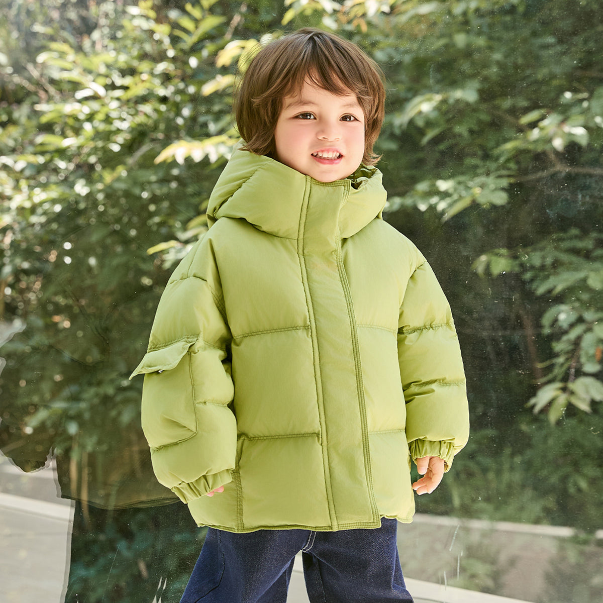 Hooded Heavy Puffer Down Jacket