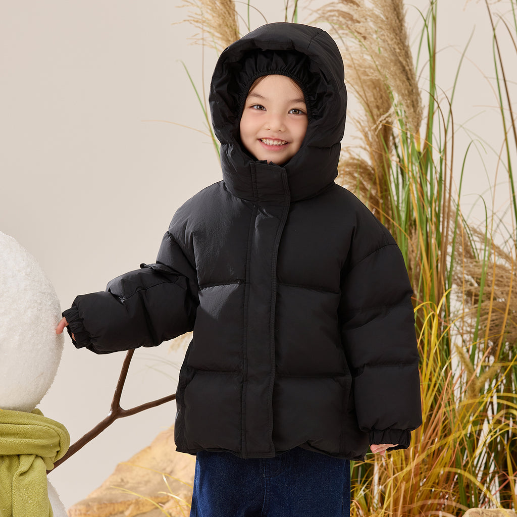 Hooded Heavy Puffer Down Jacket