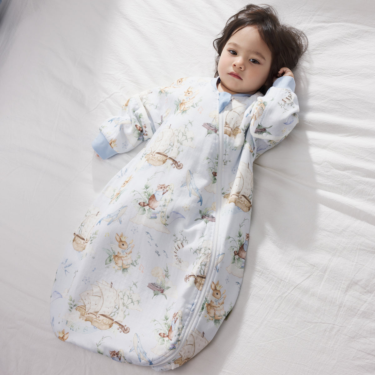 6-Layer Front 4-Layer Back Muslin Roomy Sleep Sack